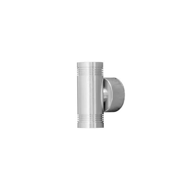 Konstsmide Monza - applique murale extérieure - 6 x 10 x 15 cm - 6W LED inclus - IP54 - argent anodisé