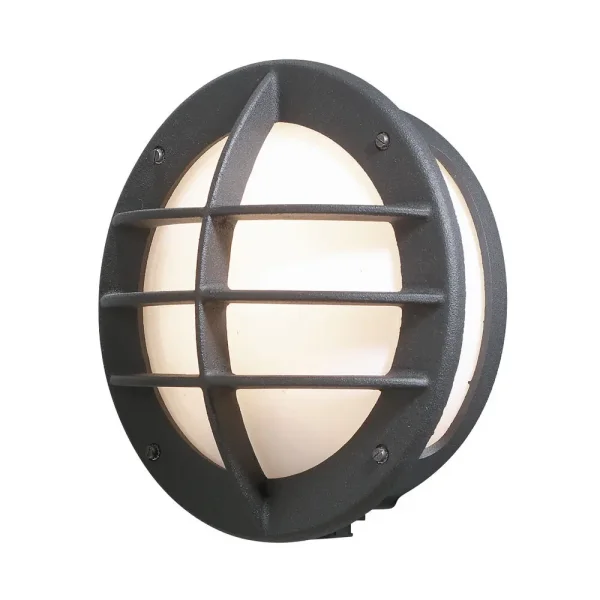 Konstsmide Oden - applique murale extérieure avec prise - 31 x 15 x 31 cm - IP23 - noir