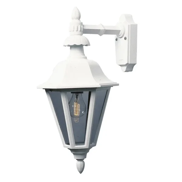 Konstsmide Pallas Down - applique murale d'extérieur - 31 x 25,5 x 53,5 cm - IP23 - blanc mat