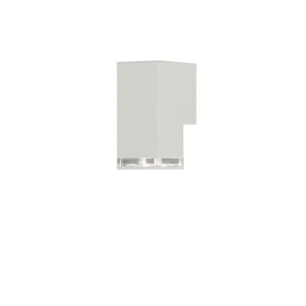 Konstsmide Pollux - applique murale d'extérieur - 7,5 x 11,5 x 16,5 cm - IP44 - blanc