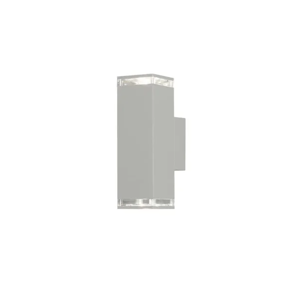 Konstsmide Pollux - applique murale d'extérieur - 7,5 x 11,5 x 23,5 cm - IP44 - blanc