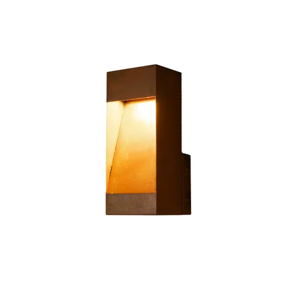 Konstsmide Rho - applique murale extérieure - 12 x 12 x 28 cm - LED inclus - IP54 - rouille