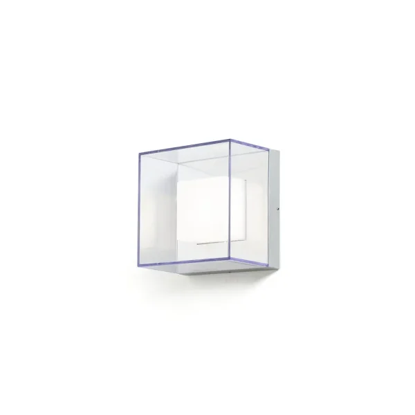 Konstsmide Sanremo - applique murale extérieure - 21 x 14 x 21 cm - 9W LED inclus - IP54 - gris