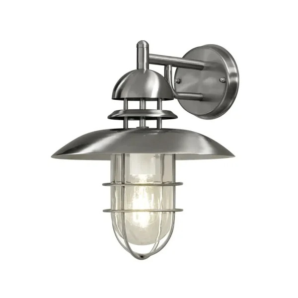 Konstsmide Sorrento - lampe murale extérieure - 27 x 29 x 34 cm - IP44 - acier inoxydable
