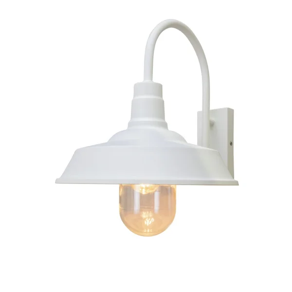 Konstsmide Trapani - applique murale d'extérieur - Ø42,5 x 34 cm - IP44 - blanc