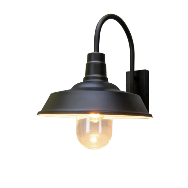 Konstsmide Trapani - applique murale d'extérieur  - Ø42,5 x 34 cm - IP44 - noir