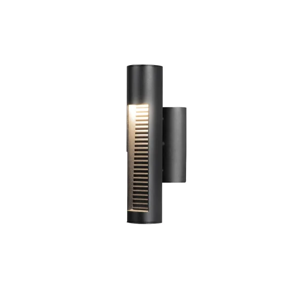 Konstsmide Udine - applique murale extérieure - 7,5 x 13,5 x 33 cm - 12W LED inclus - IP44 - noir