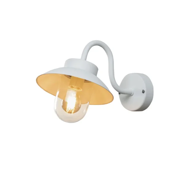 Konstsmide Vega Mini - applique murale d'extérieur - 22 x 36 x 24,5 cm - IP44 - blanc