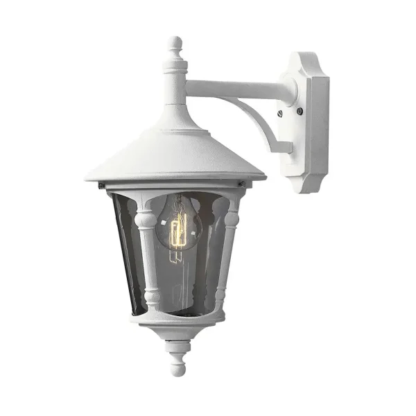 Konstsmide Virgo - applique murale d'extérieur - 24 x 33 x 44 cm - IP23 - blanc mat