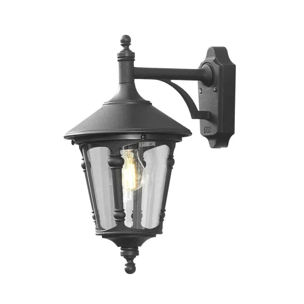 Konstsmide Virgo - applique murale d'extérieur - 24 x 33 x 44 cm - IP23 - noir mat