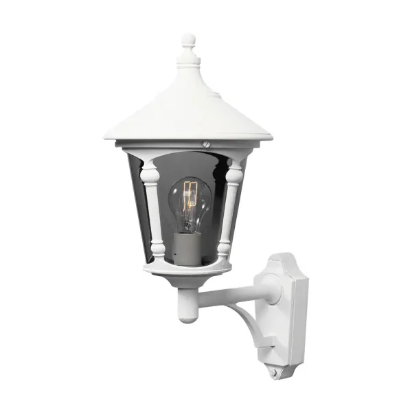 Konstsmide Virgo - applique murale d'extérieur - 24 x 33 x 51 cm - IP23 - blanc mat