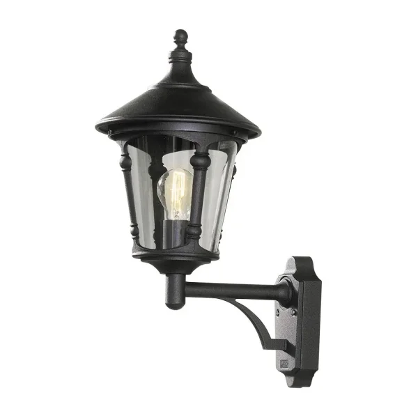 Konstsmide Virgo - applique murale d'extérieur - 24 x 33 x 51 cm - IP23 - noir mat