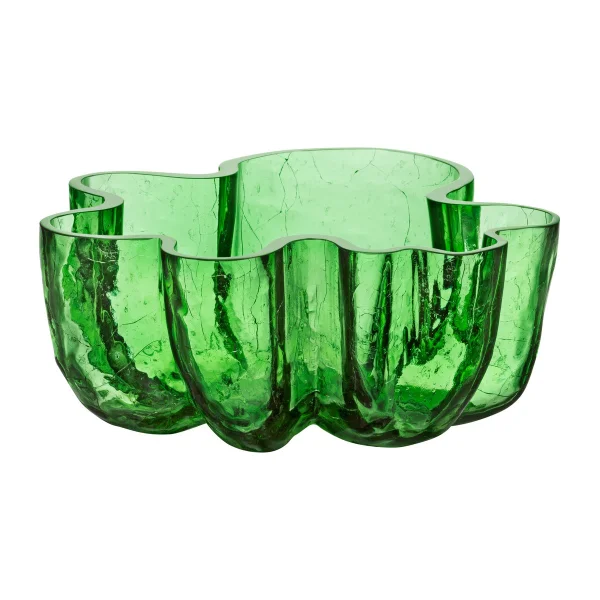 Kosta Boda Bol Crackle 10,5 cm Vert