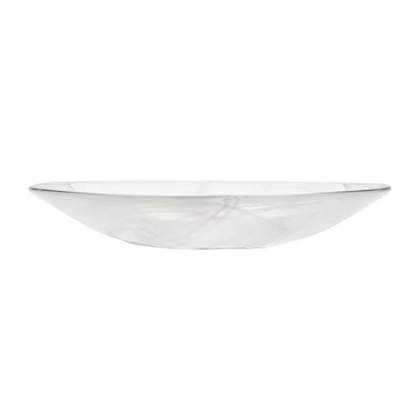 Kosta Boda Plat Contrast 380 mm Blanc-blanc