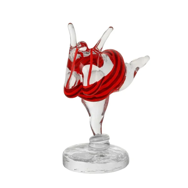 Kosta Boda Sculpture en verre KE Badlycka Rouge