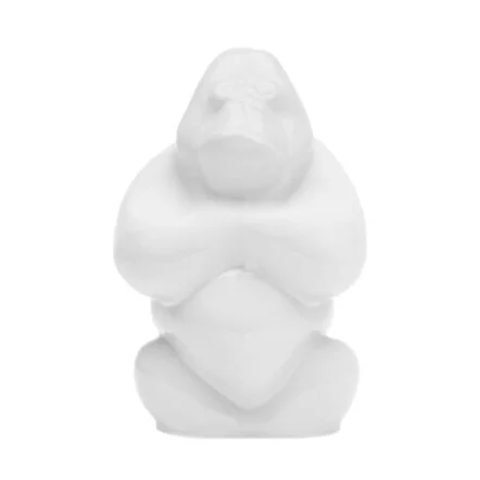 Kosta Boda Sculpture Gabba Gabba Hey 120 mm Cloudy white