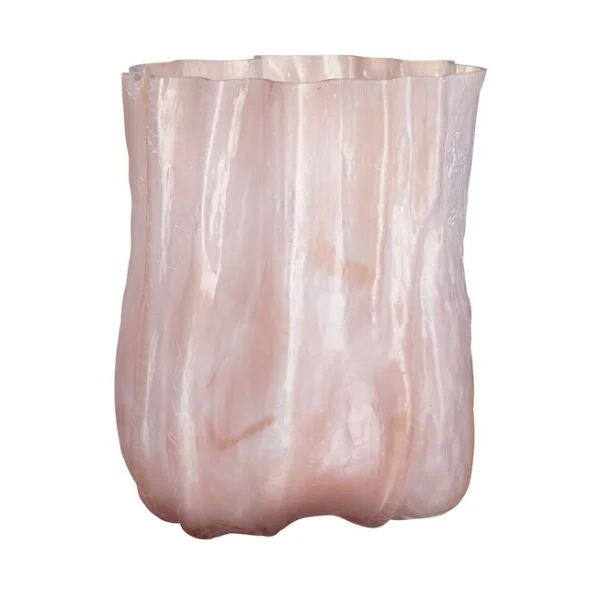 Kosta Boda Vase Crackle 27 cm Rose perlé