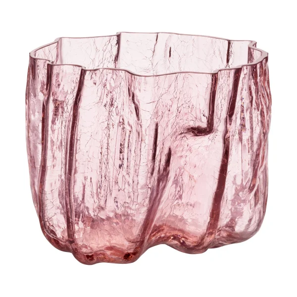 Kosta Boda Vase Crackle se 17,5 cm Rose