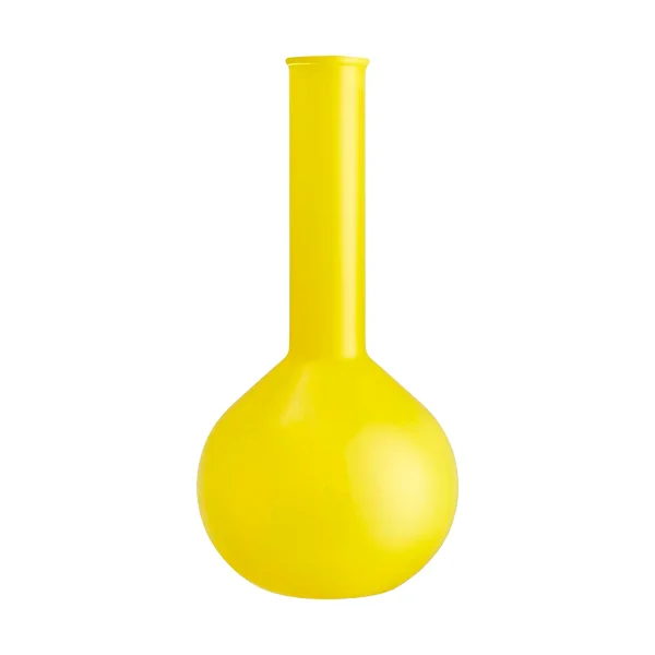 Kosta Boda Vase flacon rond Lab 31,5 cm Jaune
