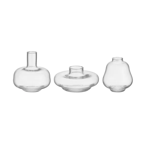 Kosta Boda Vase Kappa lot de 3 Transparent