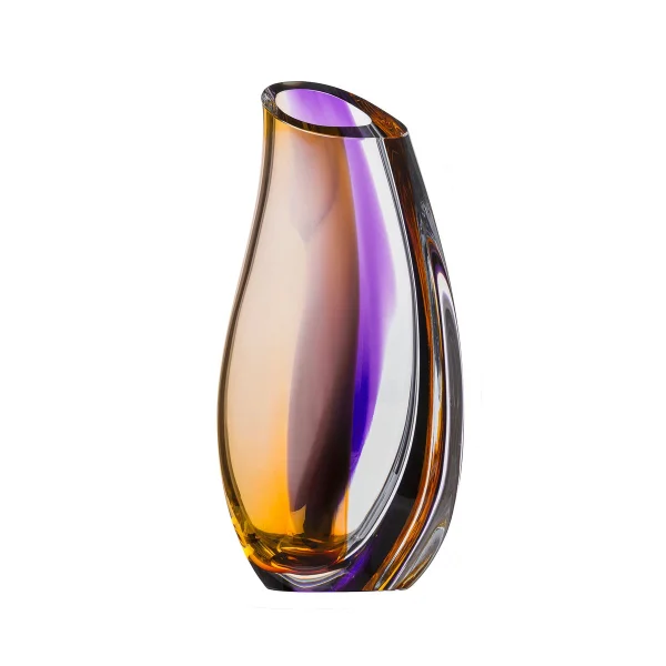 Kosta Boda Vase Orchid 280 mm Violet-ambre