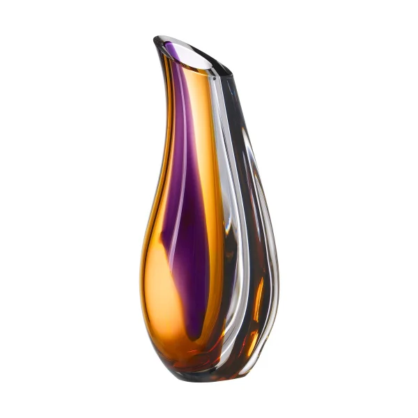 Kosta Boda Vase Orchid 370 mm Violet-ambre