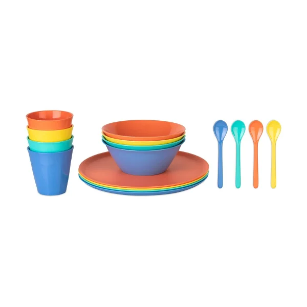 Koziol Set de vaisselle Nora Lollipop, 16 pièces Multi