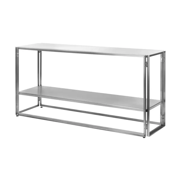 Kristina Dam Studio Console pliable 124x60 cm Acier inoxydable brossé