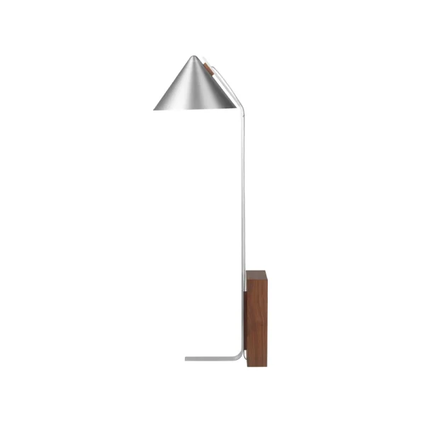 Kristina Dam Studio Lampadaire Cone aluminium brossé