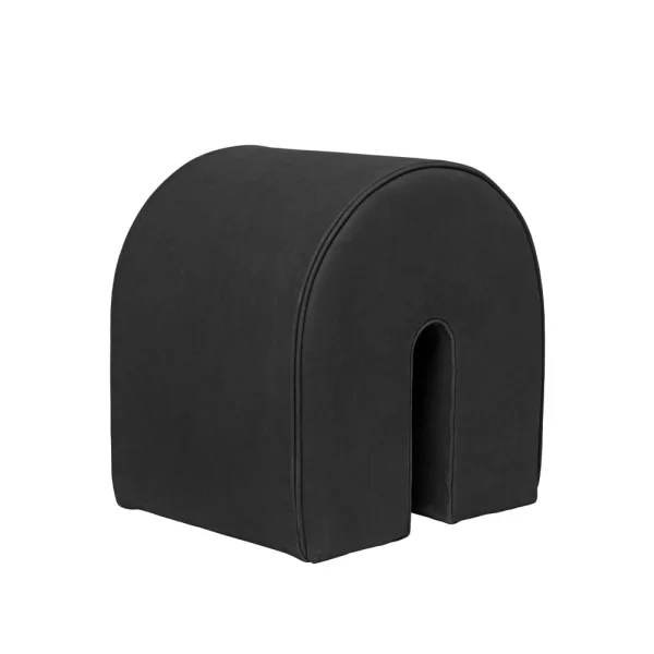 Kristina Dam Studio Pouf Curved cuir black