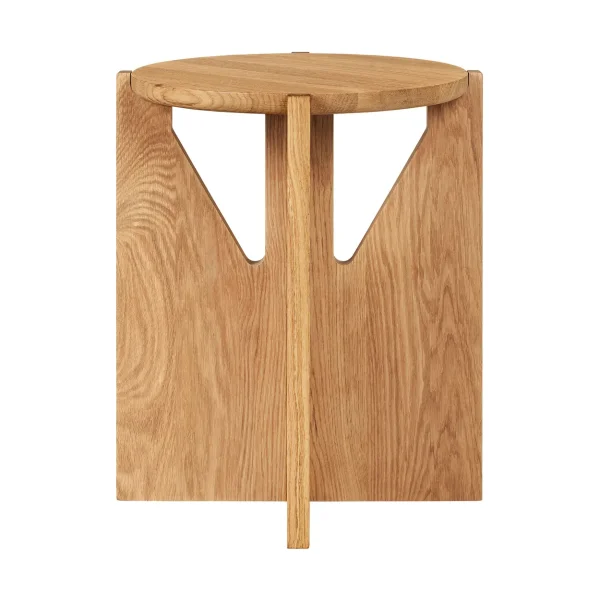 Kristina Dam Studio Simple tabouret Ø36 cm Chêne verni chaud