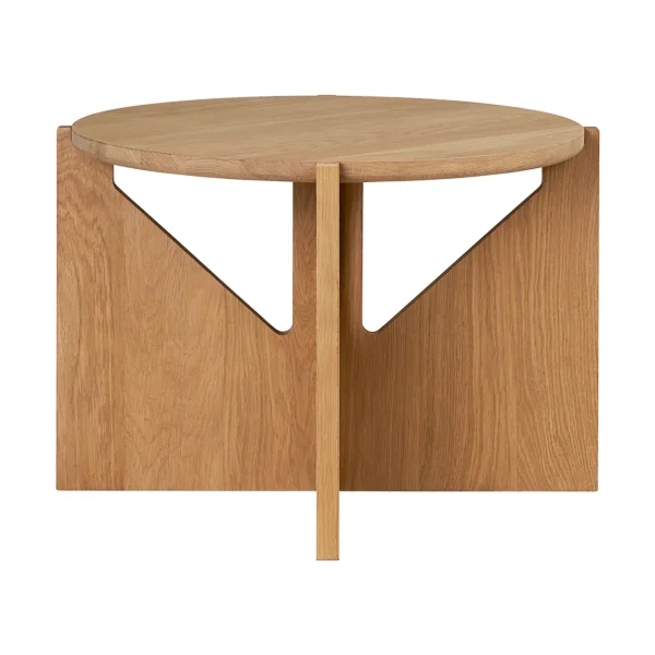 Kristina Dam Studio Table basse Simple Ø52 cm Chêne laqué chaud