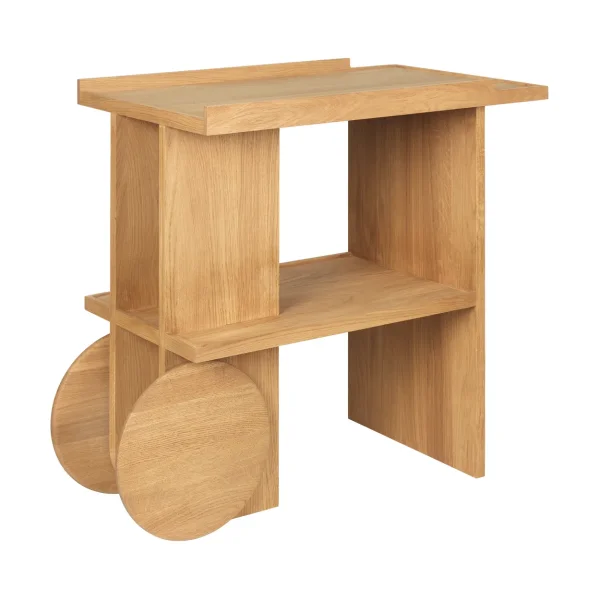 Kristina Dam Studio Table d'appoint Axis 42x80 cm Chêne verni chaud