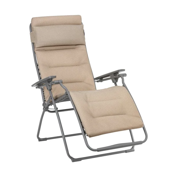 Lafuma Chaise longue Futura BeComfort Dark grey-moka