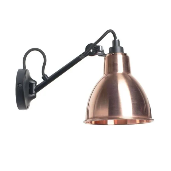 Lampe Gras - 104 Applique Murale Black/Raw Copper