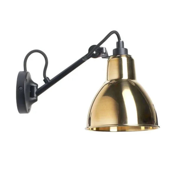 Lampe Gras - 104 Applique Murale Noir/Laiton