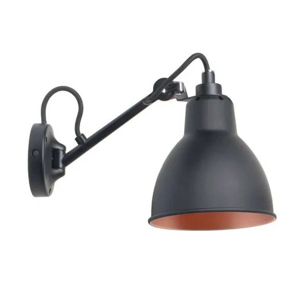 Lampe Gras - 104 Applique Murale Noir/Noir/Cuivre