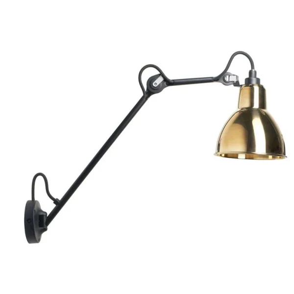 Lampe Gras - 122 Applique Murale Noir/Laiton
