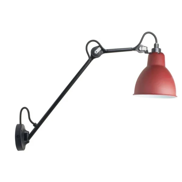 Lampe Gras - 122 Applique Murale Noir/Rouge