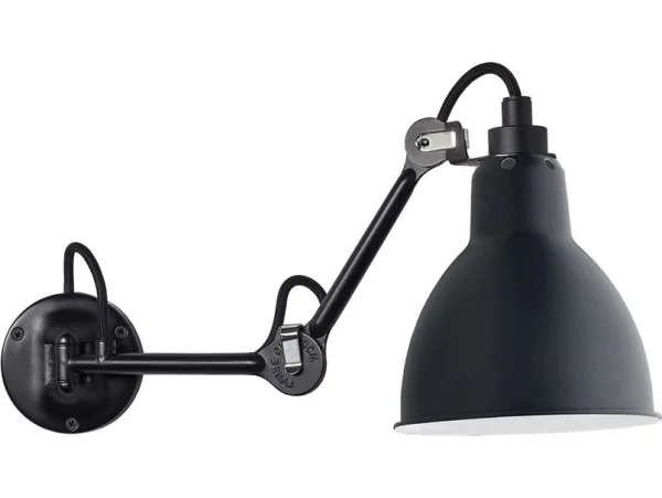 Lampe Gras - 204 Applique Murale Noir/Bleu