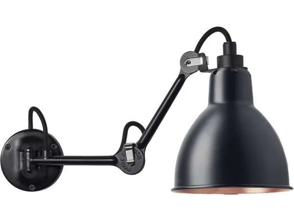 Lampe Gras - 204 Applique Murale Noir/Noir/Cuivre