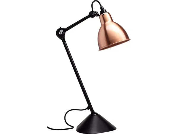 Lampe Gras - 205 Lampe de Table Noir/Cuivre