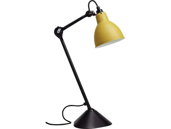 Lampe Gras - 205 Lampe de Table Noir/Jaune Lampe Gras