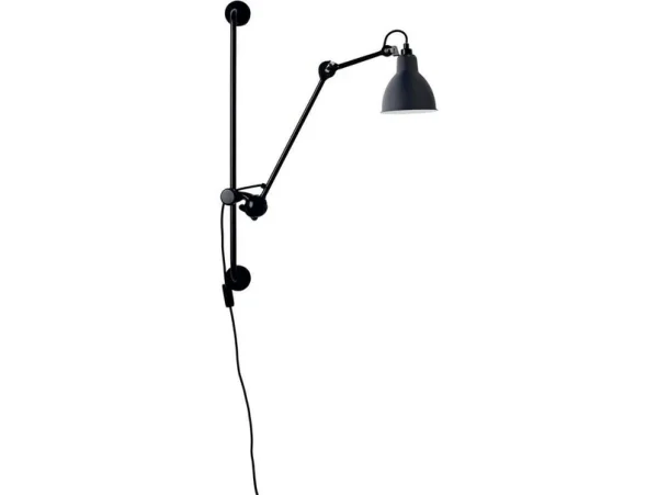 Lampe Gras - 210 Applique Murale Noir/Bleu