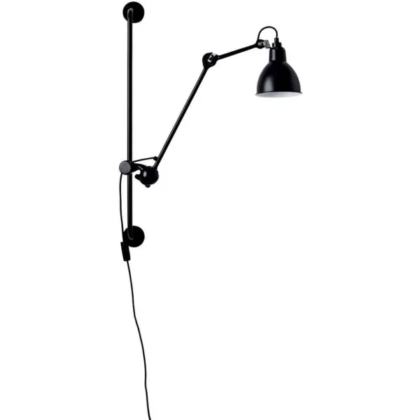 Lampe Gras - 210 Applique Murale Noir/Satin