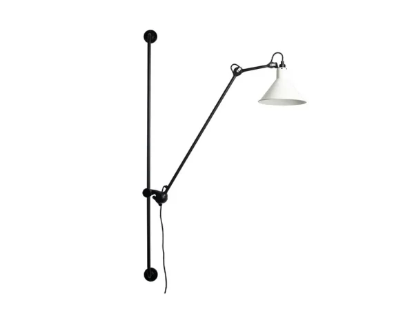 Lampe Gras - 214 Applique Murale Conic Black/White