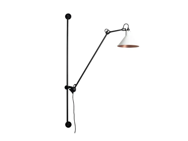 Lampe Gras - 214 Applique Murale Conic Noir/Blanc/Cuivre
