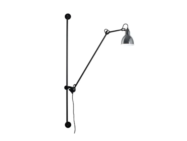 Lampe Gras - 214 Applique Murale Round Chrome/Black