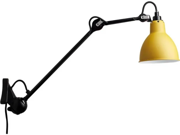 Lampe Gras - 222 Applique Murale Jaune/Noir