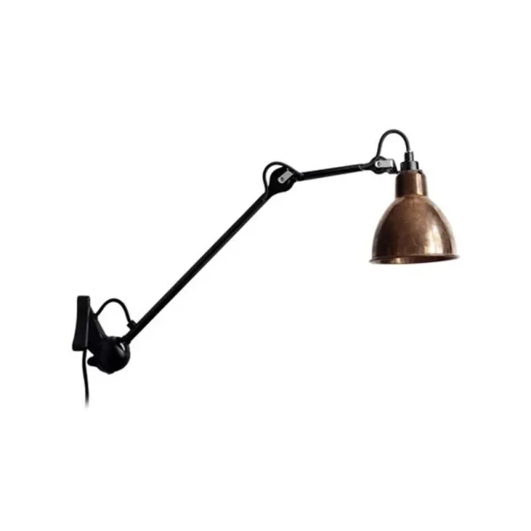 Lampe Gras - 222 Applique Murale Noir/Cuivre Brut Lampe Gras